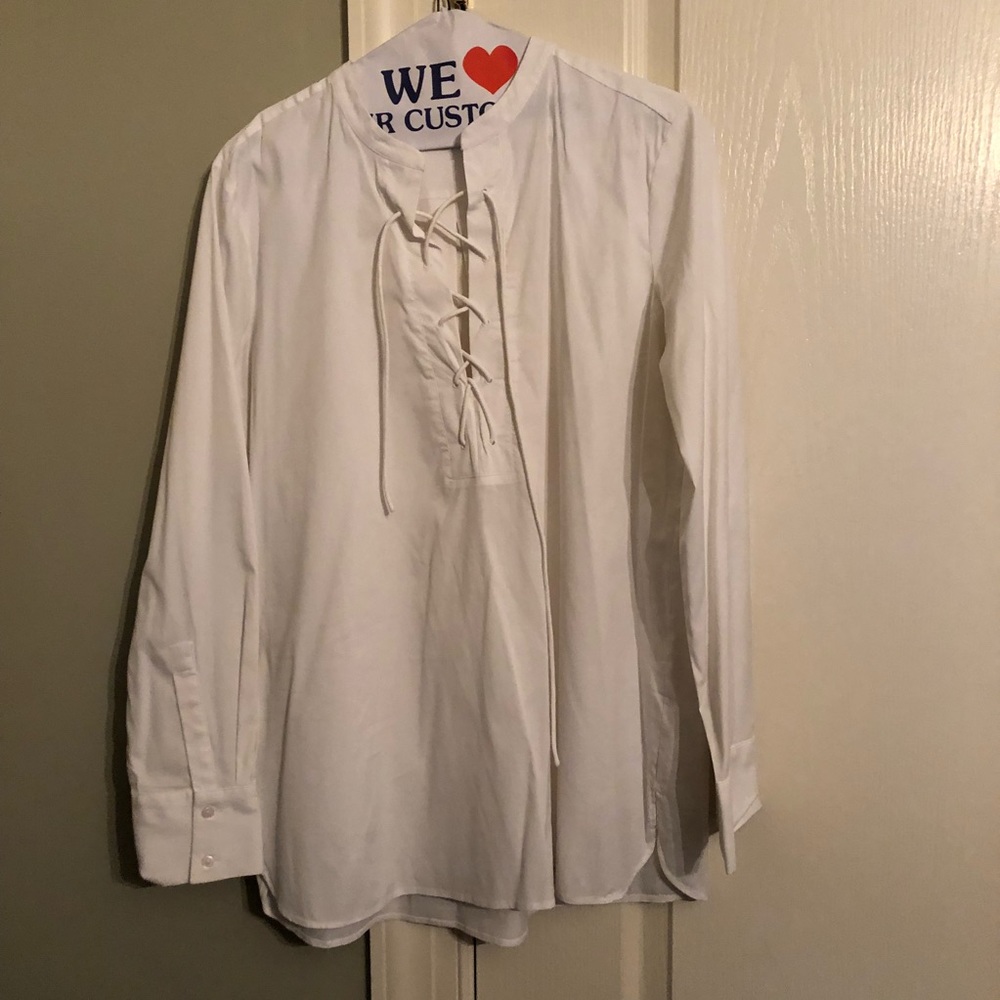 Long sleeve white blouse